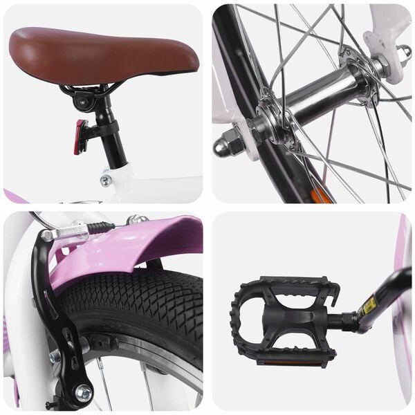 vidaXL Kids Bike 20'' for 6-11 Years Old Light Pink