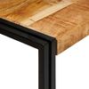 vidaXL Nesting Table 3 pcs Brown and Black Solid Mango Wood and Metal