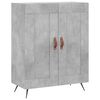 vidaXL Highboard Concrete Grey 69.5x34x180 cm Engineered Wood