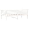 vidaXL Day Bed without Mattress White 75x190 cm Small Single Solid Wood Pine