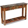 vidaXL Console Table Solid Reclaimed Wood 120x30x76 cm