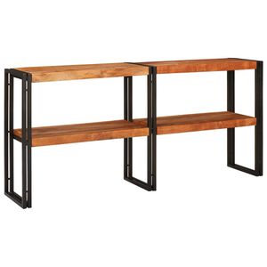 vidaXL Console Table Brown 160 x 33 x 75 cm Solid Acacia Wood