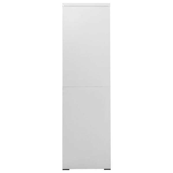 vidaXL Filing Cabinet Light Grey 90x46x164 cm Steel