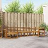 vidaXL Outdoor Sofa Set 7 pcs Natural Solid Acacia Wood