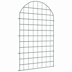 vidaXL Pond Fence Set 8 pcs 50 x 80 cm Steel Green
