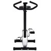 vidaXL Exercise Bike with Belt Resistance Black