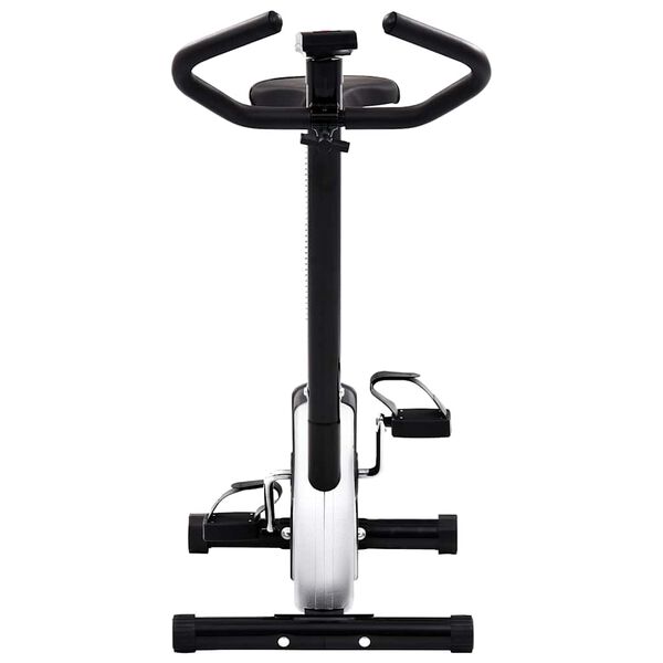 vidaXL Exercise Bike with Belt Resistance Black