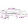 vidaXL Daybed with Drawers without Mattress White 90x200 cm Solid Wood