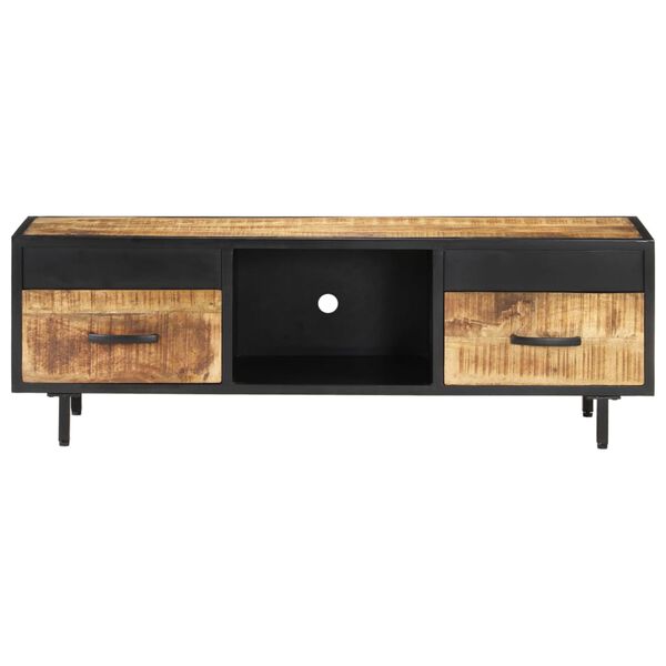 vidaXL TV Cabinet 120x30x40 cm Rough Mango Wood