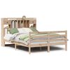 vidaXL Bookcase Bed without Mattress 140x190 cm Solid Wood Pine