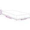 vidaXL Bed Mattress with Mattress Grey 100 x 200 cm Fabric