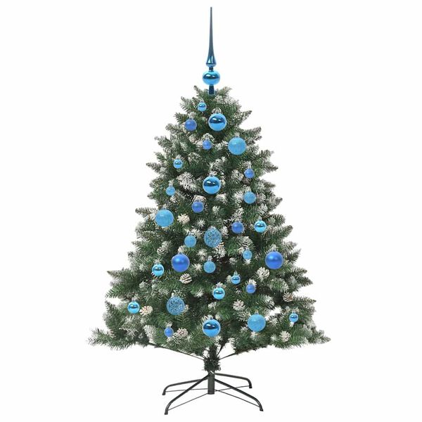vidaXL Artificial Christmas Tree with 150 LEDs Green 85 x 85 x 120 cm