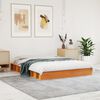 vidaXL Bed Frame without Mattress Wax Brown 120x200 cm Solid Wood Pine