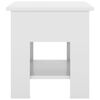 vidaXL Coffee Table High Gloss White 40x40x42 cm Engineered Wood