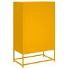 vidaXL Highboard Mustard Yellow 68.5x39x111.5 cm Steel