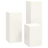vidaXL Plant Stand 3 pcs White Steel