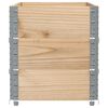 vidaXL Pallet Collars 3 pcs 100x50 cm Solid Wood Pine