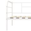 vidaXL DayBed Frame without Mattress White Metal 90x200 cm