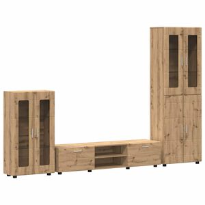 vidaXL TV Cabinet Set FLORIN 3 pcs Artisan Oak Engineered Wood