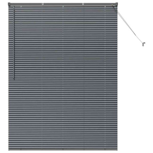 vidaXL Venetian Blinds Manual Dark Grey 175 x 125 cm Aluminium