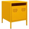 vidaXL Bedside Cabinets 2 pcs Mustard Yellow 35x39x43.5 cm Steel