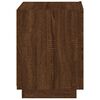 vidaXL Bedside Cabinet with LED Lights Brown Oak Engineered Wood