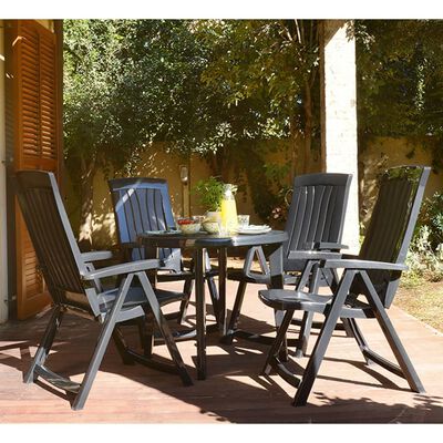 Keter Reclining Garden Chairs Corsica 2 pcs Grey