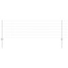 vidaXL Euro Fence with Post 25 x 0.6 m Galvanised Steel Silver Mesh