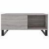 vidaXL Coffee Table Grey Sonoma 80x80x36.5 cm Engineered Wood