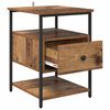 vidaXL Bedside Cabinet Old Wood 40 x 42 x 56 cm Engineered Wood