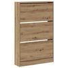 vidaXL Shoe Cabinet 80 x 21 x 125.5 cm Engineered Wood Artisan Oak