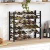 vidaXL Wine Rack for 36 Bottles Black Iron