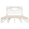 vidaXL Bookcase Bed without Mattress White 140x190 cm Solid Wood Pine