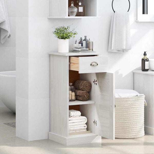 vidaXL Bathroom Cabinet VIGO White and Antique White 37.5 x 34 x 80 cm