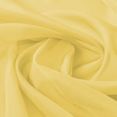 vidaXL Voile Fabric 1.45x20 m Yellow