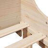 vidaXL Bed Frame without Mattress 75x190 cm Small Single Solid Wood Pine