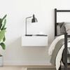 vidaXL Floating Nightstand White 40x30x15cm Engineered Wood