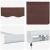 vidaXL Manual Retractable Awning Brown 300x250 cm