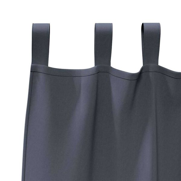vidaXL Blackout Curtains with Rings 2 pcs Anthracite 260 x 140 cm