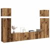 vidaXL 8 Piece TV Cabinet Set Wall-mounted Old Wood Engineered Wood