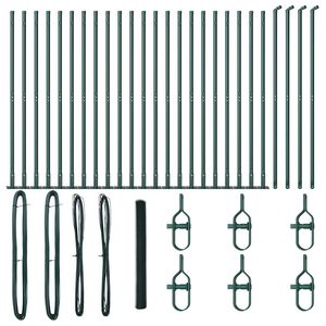 vidaXL Fence Post Green