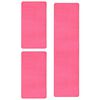 vidaXL Bed Carpets Shaggy High Pile 3 pcs Pink