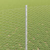 vidaXL Fence with Post Silver 1.4 x 10 m Steel