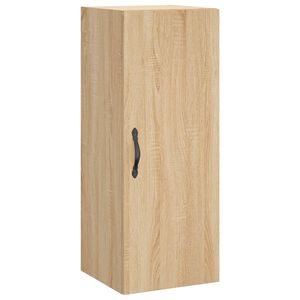 vidaXL Wall Mounted Cabinet Sonoma Oak 34.5x34x90 cm Engineered Wood
