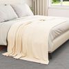 vidaXL Throw Blankets 6 pcs Cream 200 x 150 cm Fleece