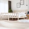 vidaXL Bed Frame without Mattress Solid Wood 200x200 cm (810102+814164)