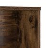 vidaXL Desk with Shelf Smoked Oak 91 x 50 x 149 cm Engineered Wood