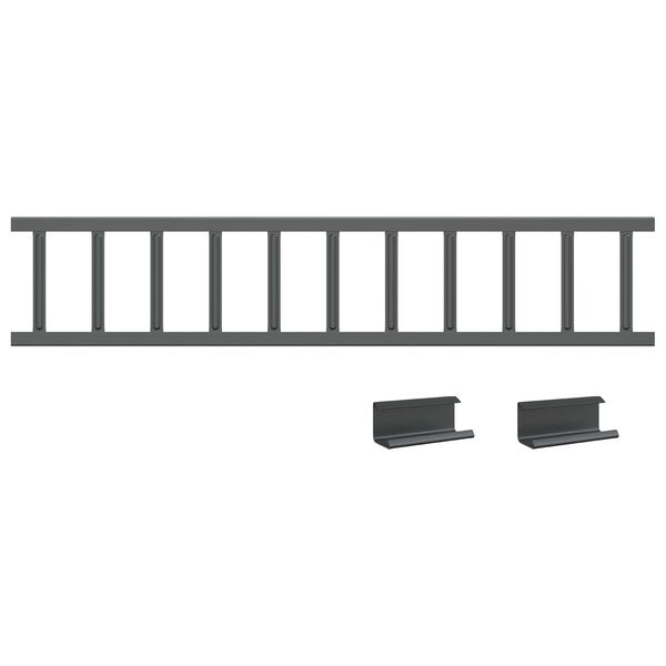 vidaXL Anthracite 1200 x 2.5 x 20 cm Steel