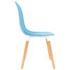 vidaXL Dining Chairs 2 pcs Blue Plastic