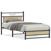 vidaXL Bed Frame without Mattress Sonoma Oak 100x200 cm Engineered Wood